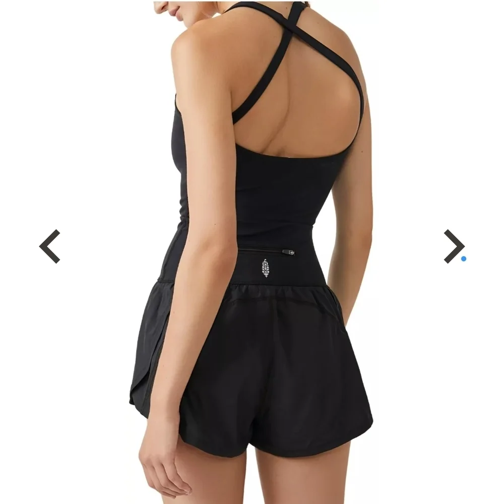 FP Movement by Free People Black Romper Athletic Shorts XS